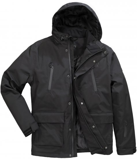 Jay-Pi Ski Jacket Functional Waterproof Windproof Breathable Black - Smučarska oblačila - 