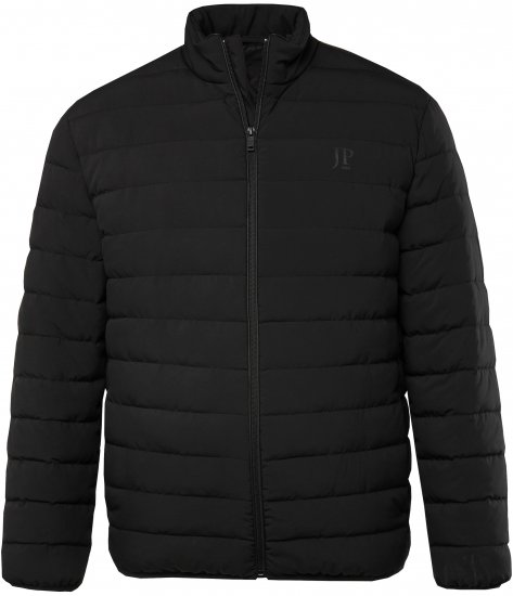 JP1880 Jacket Quilted Stand-up Collar Black - Jakne - Moške bunde za Močnejše Postave