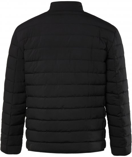 JP1880 Jacket Quilted Stand-up Collar Black - Jakne - Moške bunde za Močnejše Postave