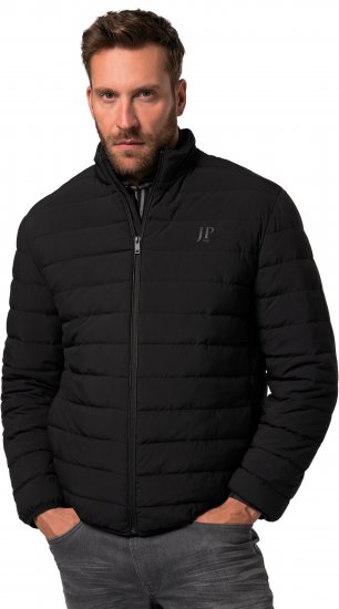 JP1880 Jacket Quilted Stand-up Collar Black - Jakne - Moške bunde za Močnejše Postave