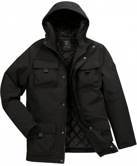 JP1880 Field Jacket Wind-repellent Black - Jakne - Moške bunde za Močnejše Postave