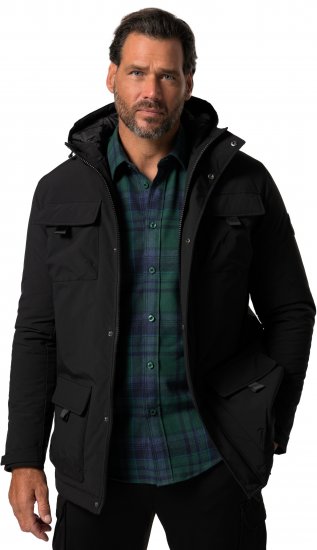 JP1880 Field Jacket Wind-repellent Black - Jakne - Moške bunde za Močnejše Postave