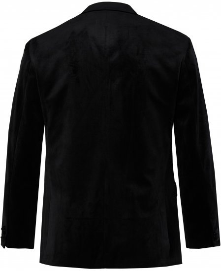 JP1880 Jacket Velvet Business Smoking Black - Obleke - Velike številke oblek za moške