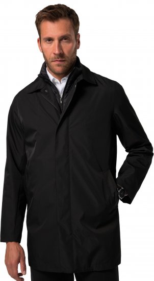 JP1880 Business Coat Zip-out Panel Black - Jakne - Moške bunde za Močnejše Postave
