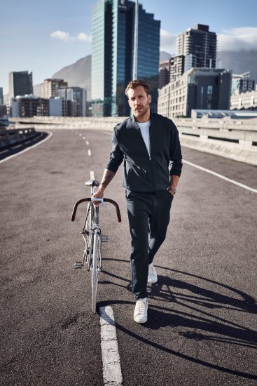 JP1880 Jersey Blouson New York Navy - Jakne - Moške bunde za Močnejše Postave