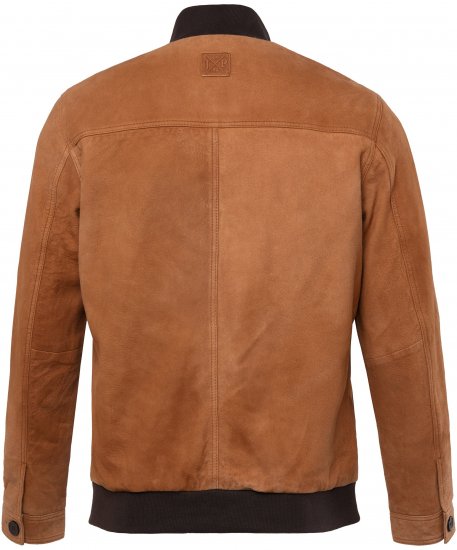 JP1880 Jacket Leather Lamb Nappa Brown - Jakne - Moške bunde za Močnejše Postave
