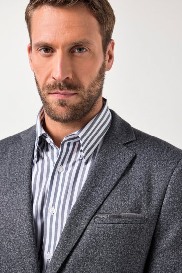 JP1880 Jacket Business Donegal Graphite Grey - Jakne - Moške bunde za Močnejše Postave