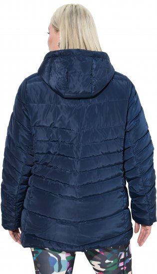 Ulla Popken Quilted Water Repellent Jacket Navy Blue - Jakne & plašči - 