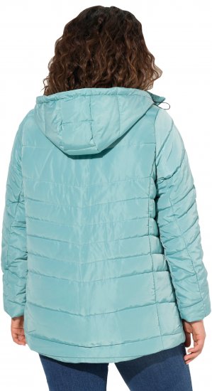 Ulla Popken Quilted Water Repellent Jacket Soft Turquoise - Jakne - 