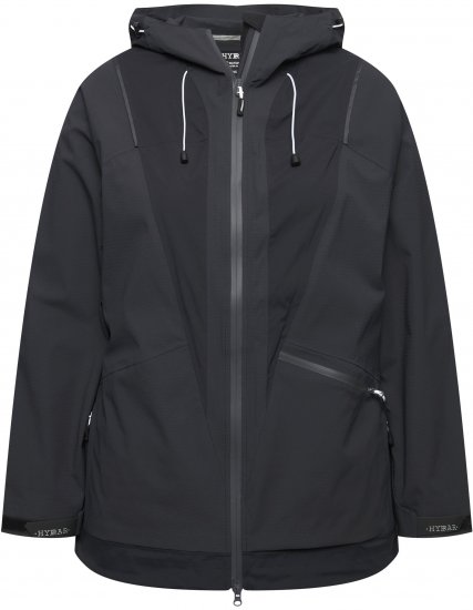Ulla Popken Functional Reflective Waterproof Jacket Black - Jakne - 