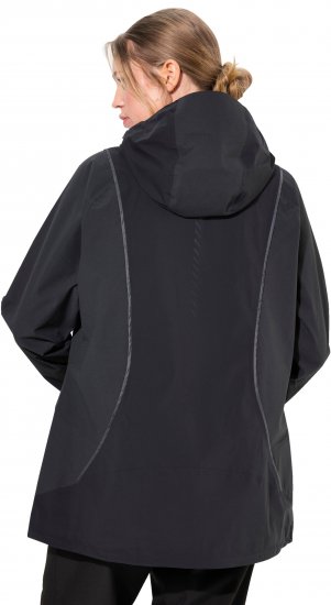 Ulla Popken Functional Reflective Waterproof Jacket Black - Jakne - 