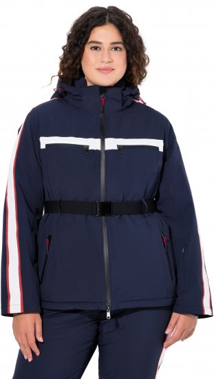 Ulla Popken Triple Function Racing Stripe Jacket Navy - Jakne - 