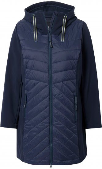 Ulla Popken HYPRAR Softshell Long Cut Jacket Navy - Jakne - 
