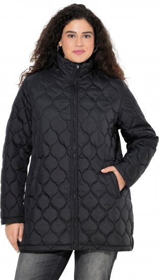 Ulla Popken HYPRAR Water-Repellent Quilted Jacket Black - Jakne - 