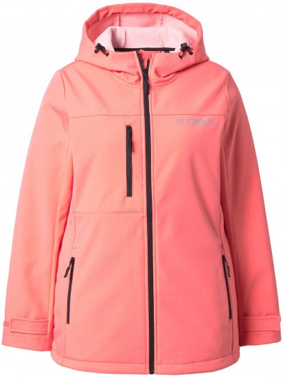 Ulla Popken HYPRAR Softshell Fleece Lined Jacket Coral - Jakne - 