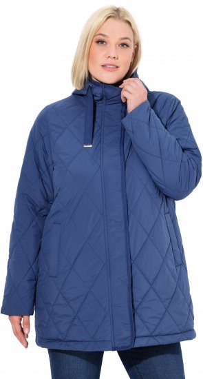 Ulla Popken HYPRAR Quilted Water-Repellent Jacket Medium Blue - Jakne - 