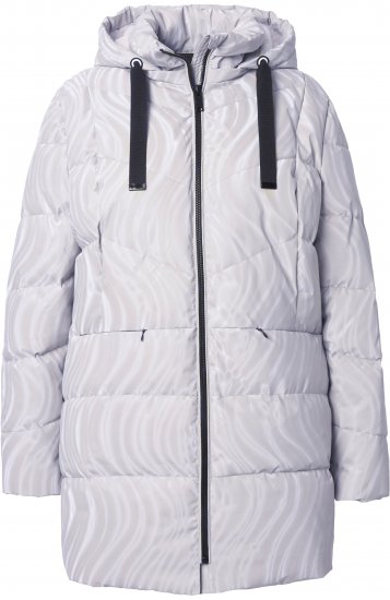 Ulla Popken HYPRAR Wave Quilted Water-Repellent Jacket Off-White - Jakne - 