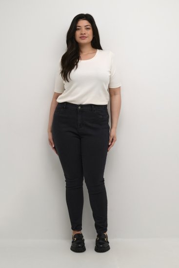 Kaffe Curve Laurina Kavbojke Spran črn džins - Kavbojke & Hlače v Velikih Številkah – Plus Size - 