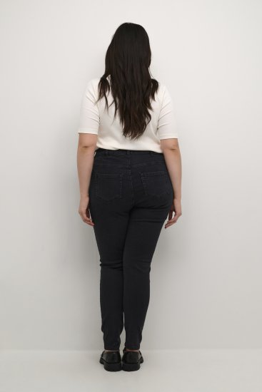 Kaffe Curve Laurina Kavbojke Spran črn džins - Kavbojke & Hlače v Velikih Številkah – Plus Size - 