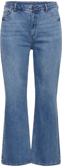 Kaffe Curve Leoana Široke dolge kavbojke Vintage modra - Kavbojke & Hlače v Velikih Številkah – Plus Size - 