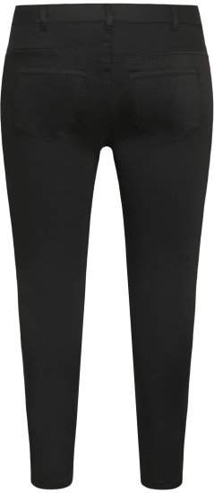 Kaffe Curve Dina Slim kavbojke v skrajšani dolžini Črna - Kavbojke & Hlače v Velikih Številkah – Plus Size - 