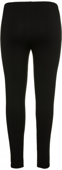 Ulla Popken Basic Stretch Knit Ankle Length Leggings Black - Kavbojke & Hlače v Velikih Številkah – Plus Size - 