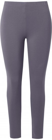 Ulla Popken Basic Stretch Knit Ankle Length Leggings Dark Grey - Kavbojke & Hlače v Velikih Številkah – Plus Size - 