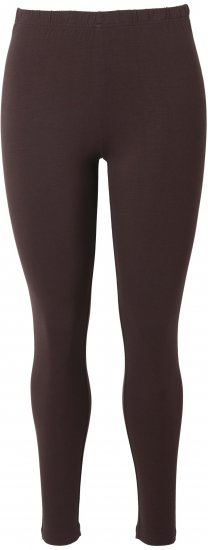 Ulla Popken Basic Stretch Knit Ankle Length Leggings Pine Brown - Kavbojke & Hlače v Velikih Številkah – Plus Size - 