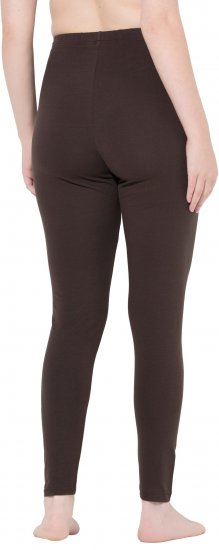 Ulla Popken Basic Stretch Knit Ankle Length Leggings Pine Brown - Kavbojke & Hlače v Velikih Številkah – Plus Size - 
