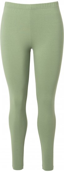 Ulla Popken Basic Stretch Knit Ankle Length Leggings Olive - Kavbojke & Hlače v Velikih Številkah – Plus Size - 