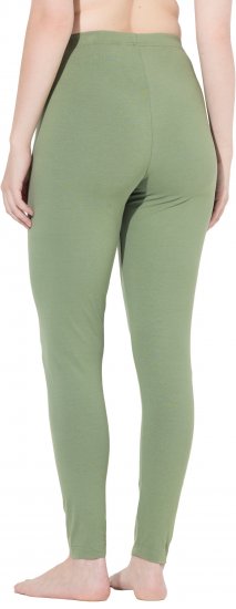 Ulla Popken Basic Stretch Knit Ankle Length Leggings Olive - Kavbojke & Hlače v Velikih Številkah – Plus Size - 