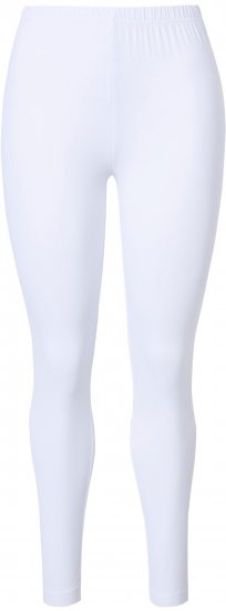 Ulla Popken Basic Stretch Knit Ankle Length Leggings Snow White - Kavbojke & Hlače v Velikih Številkah – Plus Size - 