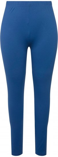 Ulla Popken Basic Stretch Knit Ankle Length Leggings Grey Blue - Kavbojke & Hlače v Velikih Številkah – Plus Size - 