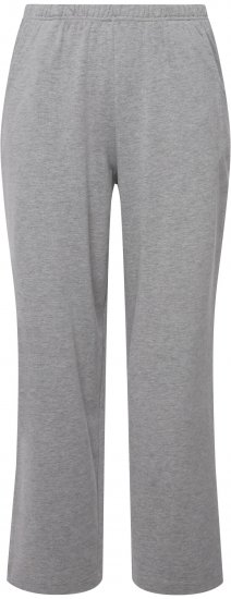 Ulla Popken Pull On Knit Straight Leg Pocket Pants Light Grey Melange - Kavbojke & Hlače v Velikih Številkah – Plus Size - 
