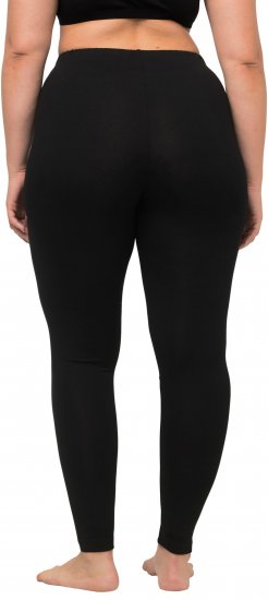 Ulla Popken Viscose Spandex Leggings Black - Kavbojke & Hlače v Velikih Številkah – Plus Size - 