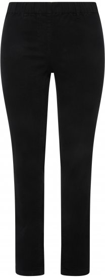 Ulla Popken Denim Look All Elastic Pocket Sienna Jeggings Black - Kavbojke & Hlače v Velikih Številkah – Plus Size - 