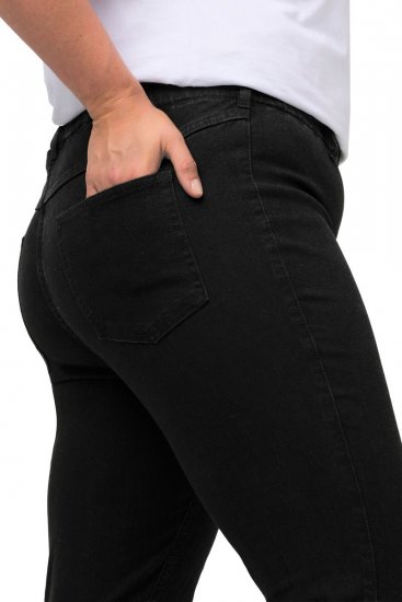 Ulla Popken Denim Look All Elastic Pocket Sienna Jeggings Black - Ulla Popken - Ulla Popken oblačila večjih velikosti