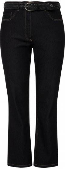 Ulla Popken Regular Fit Mandy Stretch Jeans Dark Blue Denim - Kavbojke & Hlače v Velikih Številkah – Plus Size - 