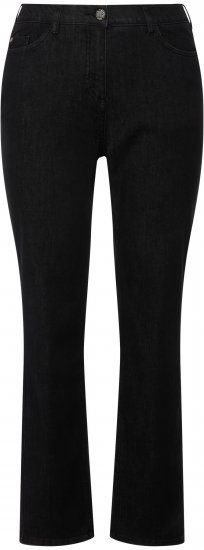 Ulla Popken Sammy Fit Slim Leg Stretch Jeans Black - Kavbojke & Hlače v Velikih Številkah – Plus Size - 