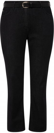 Ulla Popken Sammy Fit Slim Leg Stretch Jeans Black - Kavbojke & Hlače v Velikih Številkah – Plus Size - 