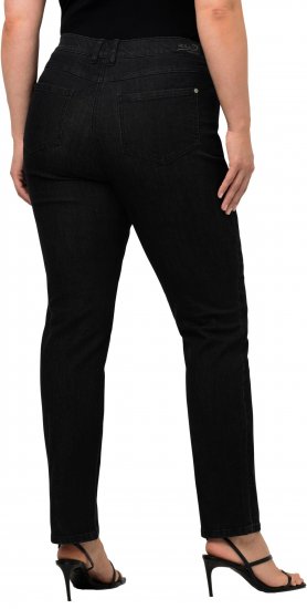 Ulla Popken Sammy Fit Slim Leg Stretch Jeans Black - Kavbojke & Hlače v Velikih Številkah – Plus Size - 
