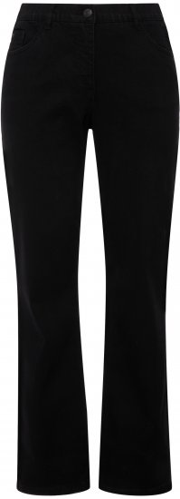 Ulla Popken Straight Leg Mandy Fit Stretch Jeans Black - Kavbojke & Hlače v Velikih Številkah – Plus Size - 