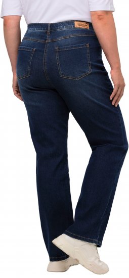 Ulla Popken Straight Leg Mandy Fit Stretch Jeans Blue Denim - Kavbojke & Hlače v Velikih Številkah – Plus Size - 