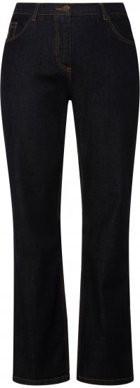Ulla Popken Straight Leg Mandy Fit Stretch Jeans Dark Blue Denim - Kavbojke & Hlače v Velikih Številkah – Plus Size - 