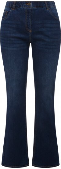 Ulla Popken Marie Fit Bootcut Stretch Jeans Blue Denim - Kavbojke & Hlače v Velikih Številkah – Plus Size - 