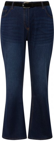 Ulla Popken Marie Fit Bootcut Stretch Jeans Blue Denim - Kavbojke & Hlače v Velikih Številkah – Plus Size - 