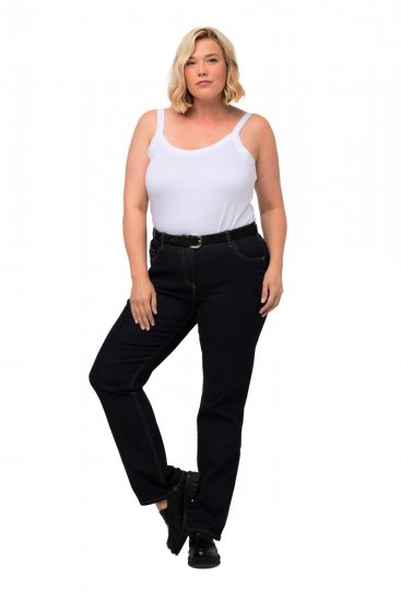 Ulla Popken Marie Fit Bootcut Stretch Jeans Dark Blue Denim - Ulla Popken - Ulla Popken oblačila večjih velikosti