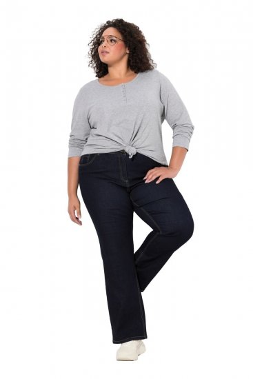 Ulla Popken Marie Fit Bootcut Stretch Jeans Dark Blue Denim - Ulla Popken - Ulla Popken oblačila večjih velikosti
