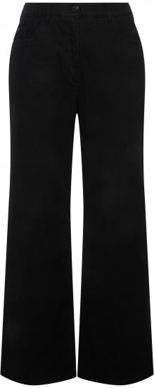 Ulla Popken Mary Fit Wide Leg Stretch Jeans Black - Kavbojke & Hlače v Velikih Številkah – Plus Size - 