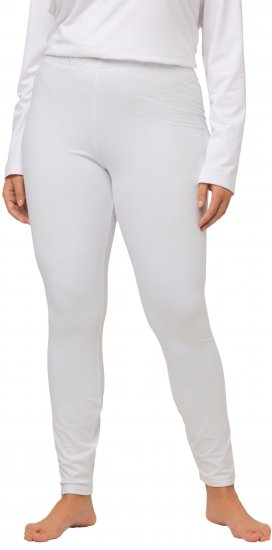 Ulla Popken Quick Dry Moisture Wicking Stretch Ski Leggings Snow White - Kavbojke & Hlače v Velikih Številkah – Plus Size - 